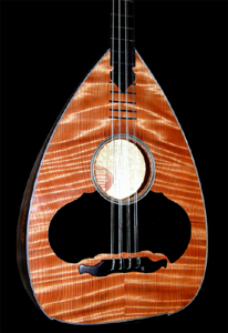 Cretan Lute with Curly Redwood Top by Nikos Rompogianakis Greece